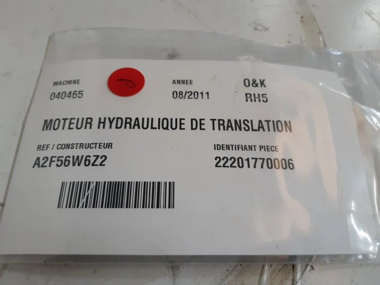 Motor hidráulico de traslación usado - Codimatra para O&K RH5