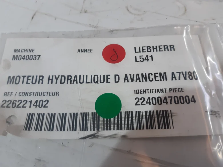 Hydraulic travel motor for LIEBHERR L541