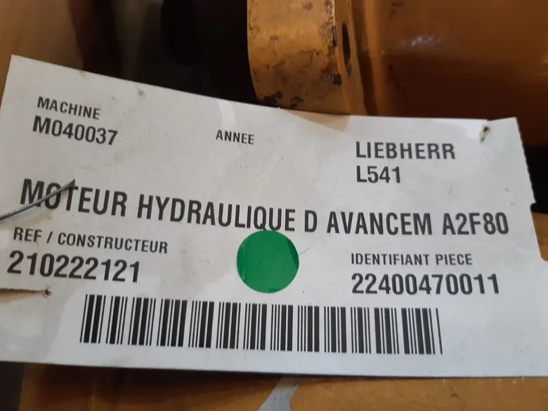 Hydraulic travel motor for LIEBHERR L541