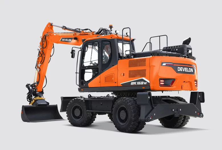 Excavadora sobre neumáticos 17t - DX160W-7